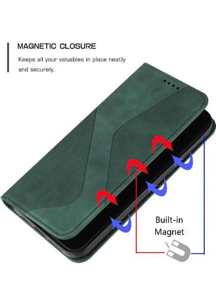 Xiaomi Poco M6 4g Kart Yuvaları Tutucu Için Kılıf Folio Kapak Pu Deri Cüzdan (Yurt Dışından)