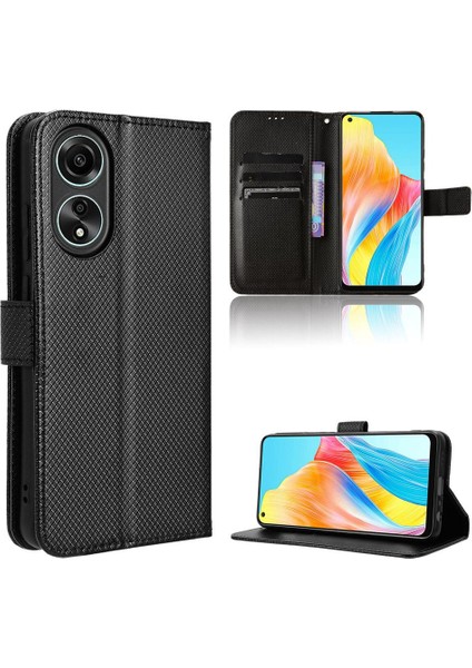 Oppo A78 4g Kickstand Manyetik Cüzdan Kart Tutucu Kapak Için Kılıf (Yurt Dışından)