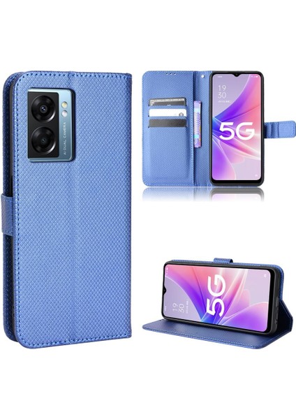Oppo A57 5g Kickstand Manyetik Cüzdan Kart Tutucu Kapak Için Kılıf (Yurt Dışından)