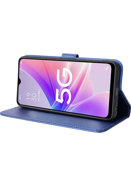Oppo A57 5g Kickstand Manyetik Cüzdan Kart Tutucu Kapak Için Kılıf (Yurt Dışından)