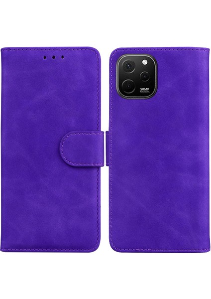 Huawei Nova Y61 Için Flip Case Standı Tutucu Manyetik Premium Pu Deri (Yurt Dışından)