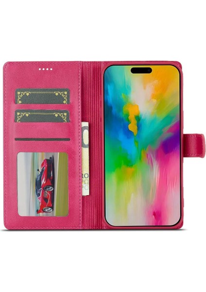 GX Boutique IPhone 16 Kart Yuvaları Cüzdan Buzağı Doku Yatay Çevirme Için Flip Case (Yurt Dışından)