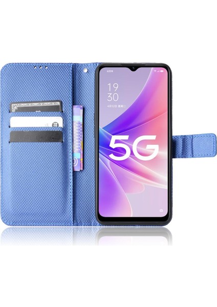 Oppo A57 5g Kickstand Manyetik Cüzdan Kart Tutucu Kapak Için Kılıf (Yurt Dışından)