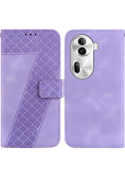 Oppo Phone 11 Pro 5g Için Telefon Kılıfı Pu Deri Kabartmalı Desen Çevirme Folyo (Yurt Dışından)