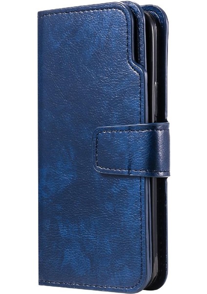 IPhone 12 Için Kılıf Pro Max Kickstand Cüzdan 9 Kart Yuvaları Manyetik Pu (Yurt Dışından)
