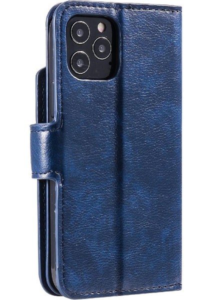 IPhone 12 Için Kılıf Pro Max Kickstand Cüzdan 9 Kart Yuvaları Manyetik Pu (Yurt Dışından)