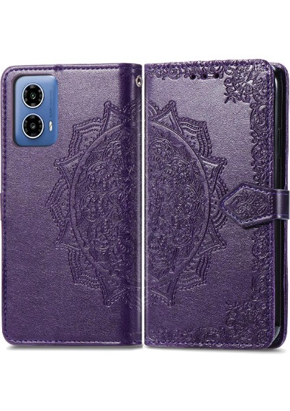 Motorola Moto G34 Zarif Desen Darbeye Dayanıklı Basit Iş Için Kılıf (Yurt Dışından)