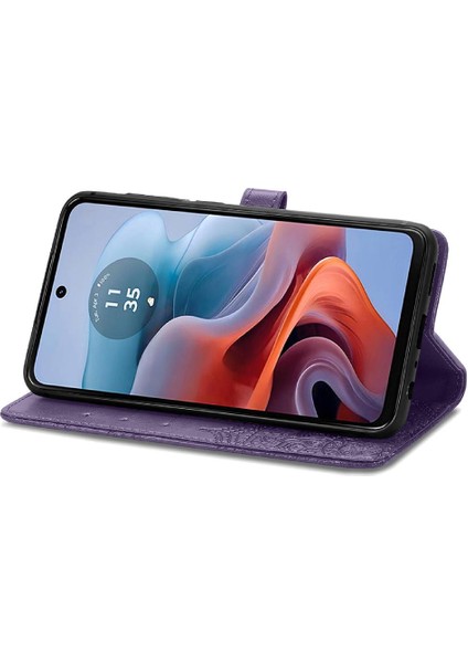 Motorola Moto G34 Zarif Desen Darbeye Dayanıklı Basit Iş Için Kılıf (Yurt Dışından)