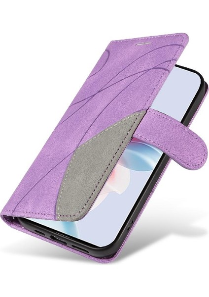 Kart Yuvası Standı ile Oppo Oppo 11F 5g Iki Renkli Dikiş Için Flip Case (Yurt Dışından) fırsatları