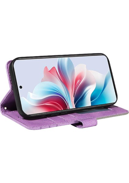 Kart Yuvası Standı ile Oppo Oppo 11F 5g Iki Renkli Dikiş Için Flip Case (Yurt Dışından) indirimleri