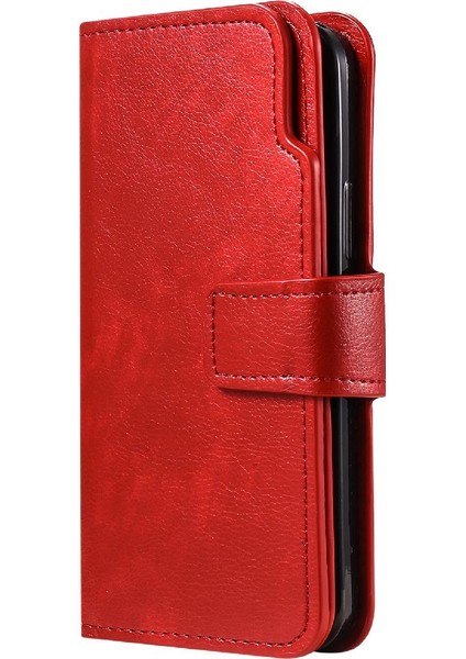 IPhone 12 Için Kılıf Pro Max Kickstand Cüzdan 9 Kart Yuvaları Manyetik Pu (Yurt Dışından)