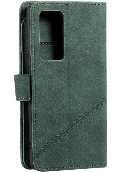 Huawei P40 Pro Kart Tutucu Için Kickstand Bileklik Cüzdan Flip Folio (Yurt Dışından) modelleri