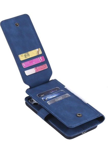 Huawei P40 Lite Için Kılıf Cüzdan Flip Folio Pu Deri Kart Tutucu Manyetik (Yurt Dışından)