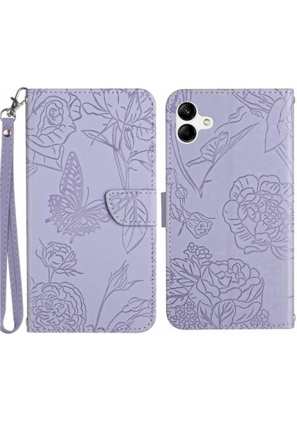 Samsung Galaxy A06 Pu Deri Kapak Kapak Anti-Damla Koruma (Yurt Dışından)