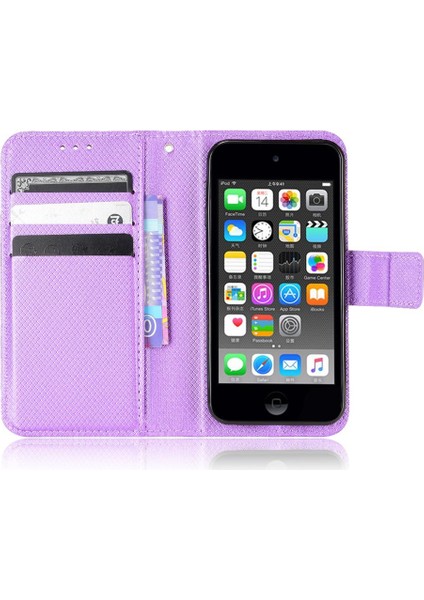Ipod Touch 7//6/5 Manyetik Cüzdan Kickstand Kapak Kart Tutucu Için Kılıf (Yurt Dışından)