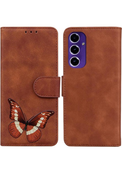 Samsung Galaxy A16 Kelebek Renk Baskılı Flip Folio Kapak Için Flip Case (Yurt Dışından)