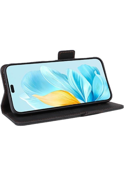 Onur Için Flip Case 200 Lite Kapak Kart Tutucu Kickstand Manyetik Cüzdan (Yurt Dışından)