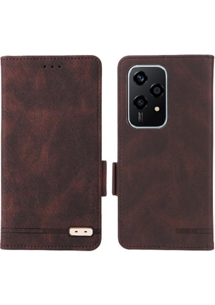 Onur Için Flip Case 200 Lite Kapak Kart Tutucu Kickstand Manyetik Cüzdan (Yurt Dışından)