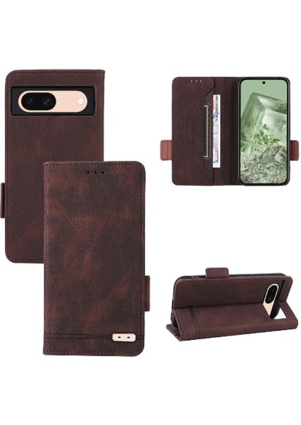 Toka Manyetik Cüzdan ile Google Piksel 8A Kickstand Kapak Için Flip Case (Yurt Dışından)