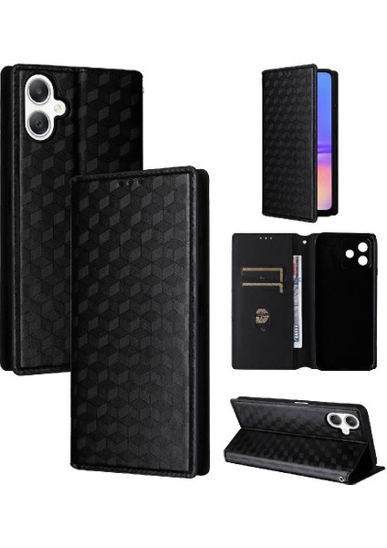 Samsung Galaxy A06 Manyetik Kapatma Cüzdan 3D Desen Kartı Için Flip Case (Yurt Dışından)