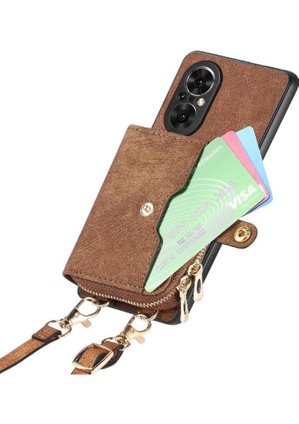Onur Için Kılıf 50 Se 7 Kart Yuvaları Standı Fermuar Kapatma Premium Deri (Yurt Dışından) modelleri