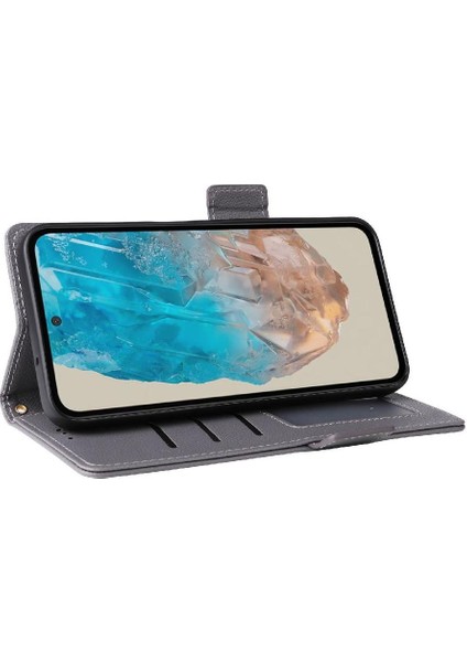 Samsung Galaxy M35 5g Pu Deri Manyetik Yan Toka Kart Için Flip Case (Yurt Dışından)