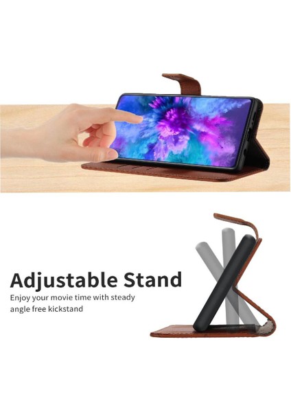 El Kayışı Kart Yuvası Standı ile Onur X6B Cüzdan Pu Deri Için Flip Case (Yurt Dışından)