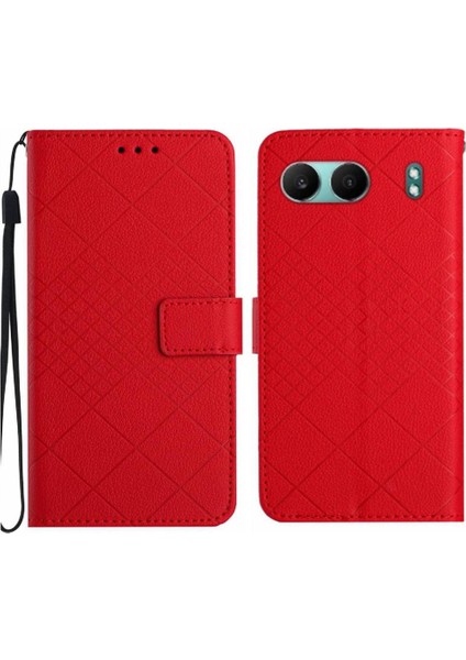 Oneplus Nord 4 5g Için Flip Case Kart Yuvası Standı Elmas Kabartmalı Manyetik (Yurt Dışından)
