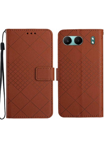 Oneplus Nord 4 5g Için Flip Case Kart Yuvası Standı Elmas Kabartmalı Manyetik (Yurt Dışından)