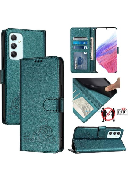 Samsung Galaxy A35 5g Kart Yuvası Tutucu Için Kickstand Kedi Rfıd Cüzdan (Yurt Dışından) indirimleri