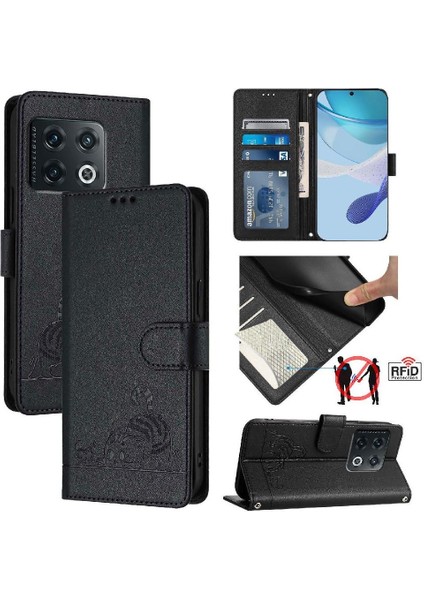 Oneplus 10 Pro 5g Için Kılıf Cüzdan Kapak Çevirin Kart Yuvası Tutucu Kickstand (Yurt Dışından)