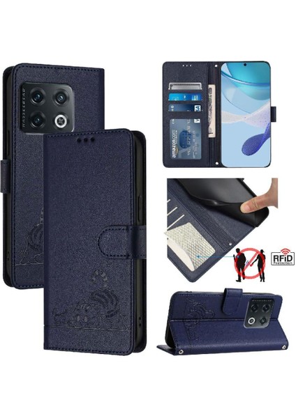Oneplus 10 Pro 5g Için Kılıf Cüzdan Kapak Çevirin Kart Yuvası Tutucu Kickstand (Yurt Dışından)