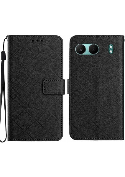 Oneplus Nord 4 5g Için Flip Case Kart Yuvası Standı Elmas Kabartmalı Manyetik (Yurt Dışından)