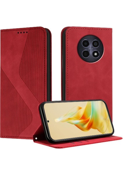 Realme 12 5g Için Kılıf Kart Yuvaları Tutucu Pu Deri Cüzdan Kickstand Folio (Yurt Dışından)