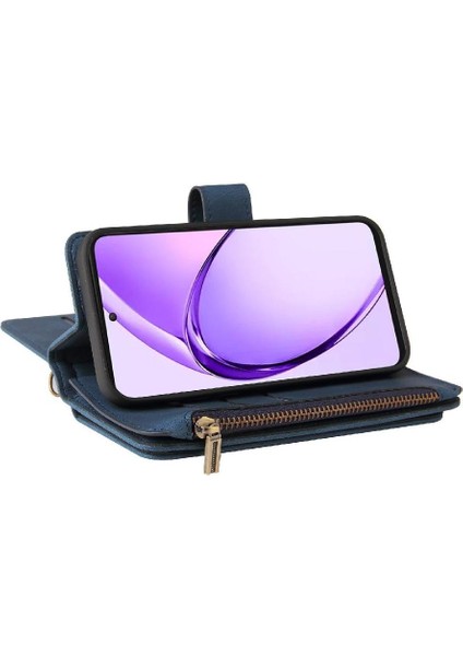 Cüzdan Telefon Kılıfı Için Oppo A3 Pro 5g Fermuar Poket Pu Deri Manyetik (Yurt Dışından) indirimleri