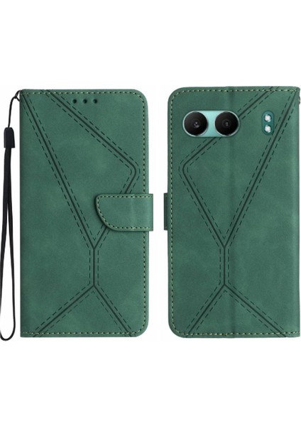 Oneplus Nord 4 5g Için Kılıf Yumuşak Pu Deri Deri Cüzdan Dikiş Yüksek (Yurt Dışından)