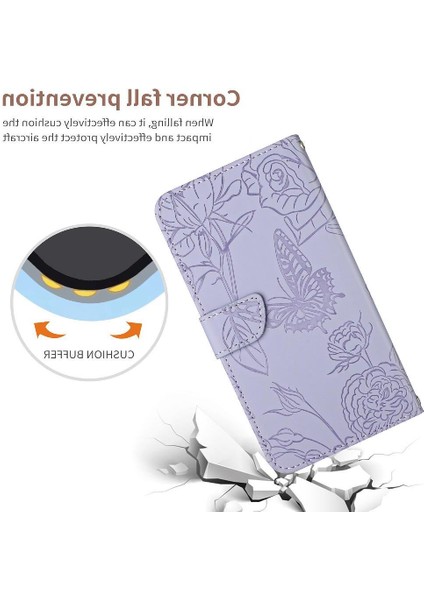 Kart Tutucu ve Uzun Kayış ile Oppo RENO12 Pro 5g Deri Cüzdan Için Kılıf (Yurt Dışından) modelleri
