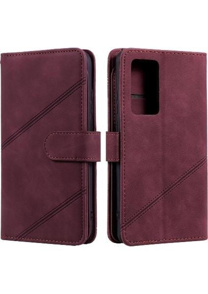 Huawei P40 Pro Kart Tutucu Için Kickstand Bileklik Cüzdan Flip Folio (Yurt Dışından)