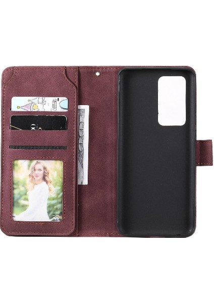 Huawei P40 Pro Kart Tutucu Için Kickstand Bileklik Cüzdan Flip Folio (Yurt Dışından) fırsatları