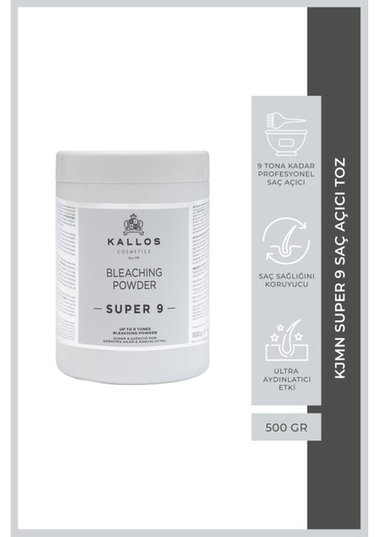 Kallos Kjmn Super 9 Saç Açıcı Toz 500 gr