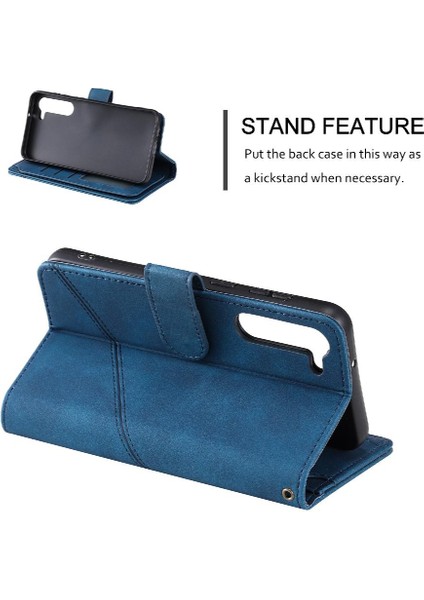Samsung Galaxy S23 Artı Pu Deri Kart Tutucu Kickstand Cüzdan (Yurt Dışından)
