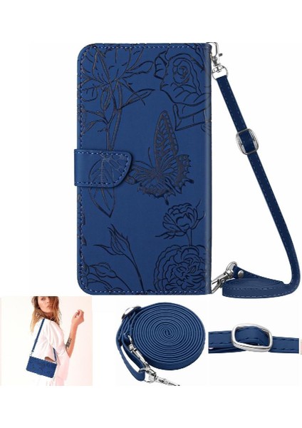 Oppo RENO12 5g Kelebekler ve Çiçekler Için Kılıf Deri Cüzdan Yumuşak Pu &amp; (Yurt Dışından) modelleri