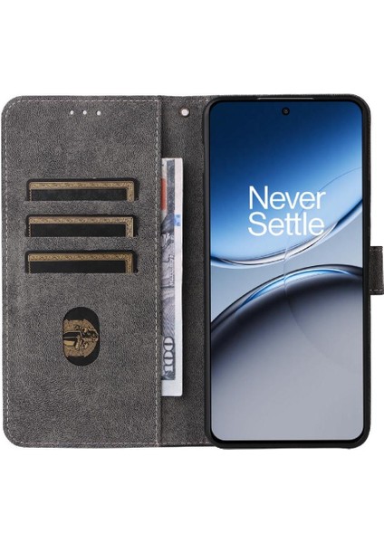 Oneplus Nord 4 5g Pu Deri Için Kılıf Rfıd Engelleme Flip Folio Cüzdan Kart (Yurt Dışından)