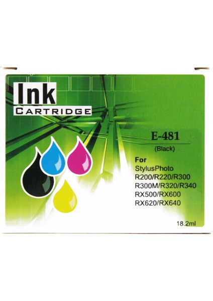 Fast İmage Fast®  Epson T0481 Siyah Ink Kartuş 18,2ml