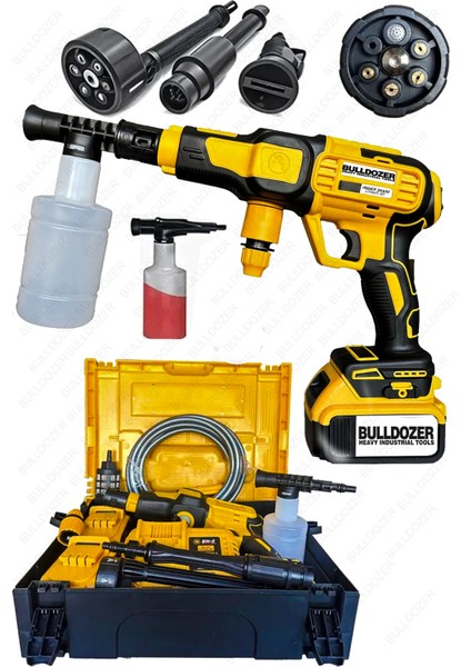 Pro Oto Yıkama Makinesi 2 Akülü Basınçlı Yıkama Seti