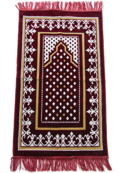 Dodya Kadife Çocuk Seccadesi - Bordo