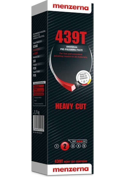 439T Kesici Katı Cila Yeşil Paslanmaz Çelik Alüminyum Pirinç Parlatıcı – 1100 gr