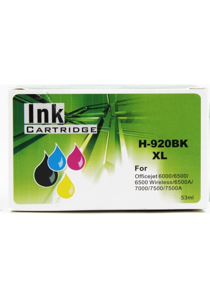 Fast® Hp 920XL Siyah Ink Kartuş 53ML