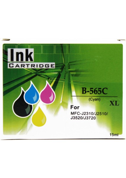 Fast® Brother LC565XL Mavi Ink Kartuş 15ML (V3)