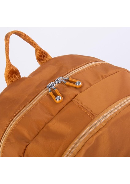 Unisex Büyük Boy Su Geçirmez (Waterproof) Hafif Sırt Çantası Çok Gözlü Hardal fırsatları